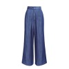 Blue  High Waist Wide Leg Pants