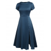 Blue  Pearl Buttons Darlene Dress