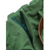 Dark Green  Solid Vintage Shorts