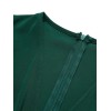 Green  Solid V-Neck Jumpsuit