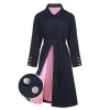 Pre-Sale Dark Blue  Solid Belted Coat