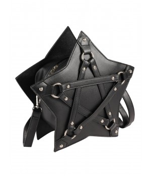 Black Halloween Star Solid Bag