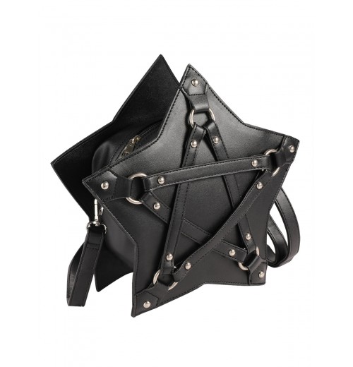 Black Halloween Star Solid Bag