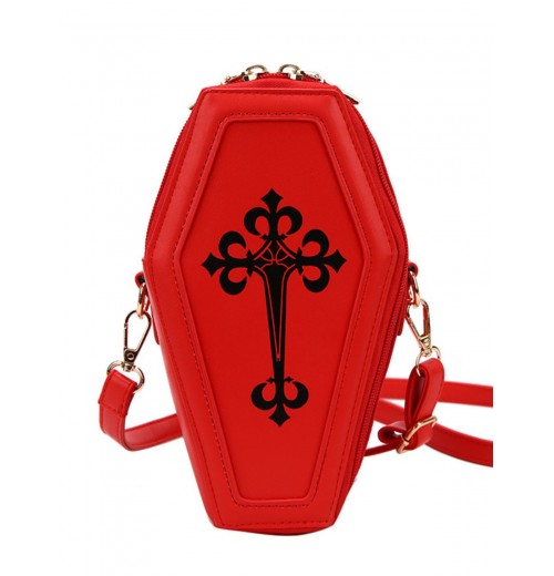 Halloween Latin Cross Coffin Bag