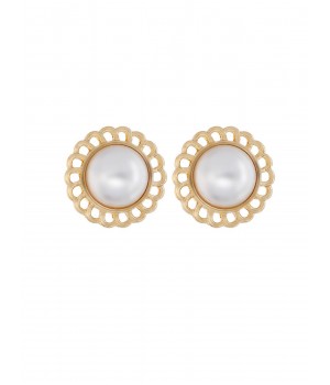  Artificial Pearl Stud Earrings