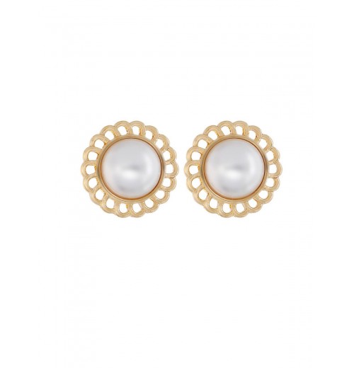  Artificial Pearl Stud Earrings