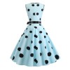  Bow Polka Dot Swing Dress