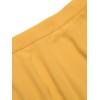 Yellow  Ruffled Pockets Shorts