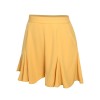 Yellow  Ruffled Pockets Shorts