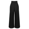 Black  Solid Suspender Pants