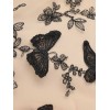 Black  Butterfly Patchwork Vintage Dress