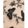 Pre-sale Plus Size Black  Butterfly Patchwork Vintage Dress