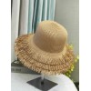  Solid Tassel Raffia Sun Hat