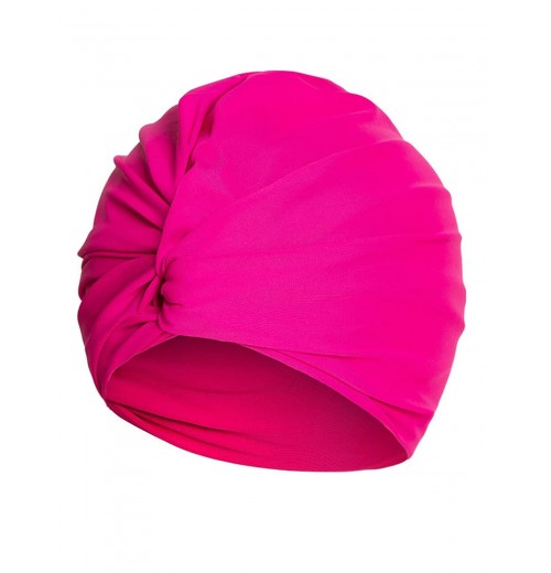  Solid Pleated Wrap Swim Hat