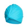  Solid Pleated Wrap Swim Hat