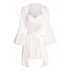 2PCS White  Lace Patchwork Nightgown