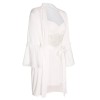 2PCS White  Lace Patchwork Nightgown