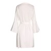 2PCS White  Lace Patchwork Nightgown