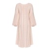 Pink  Puff Sleeves Knitted Nightgown